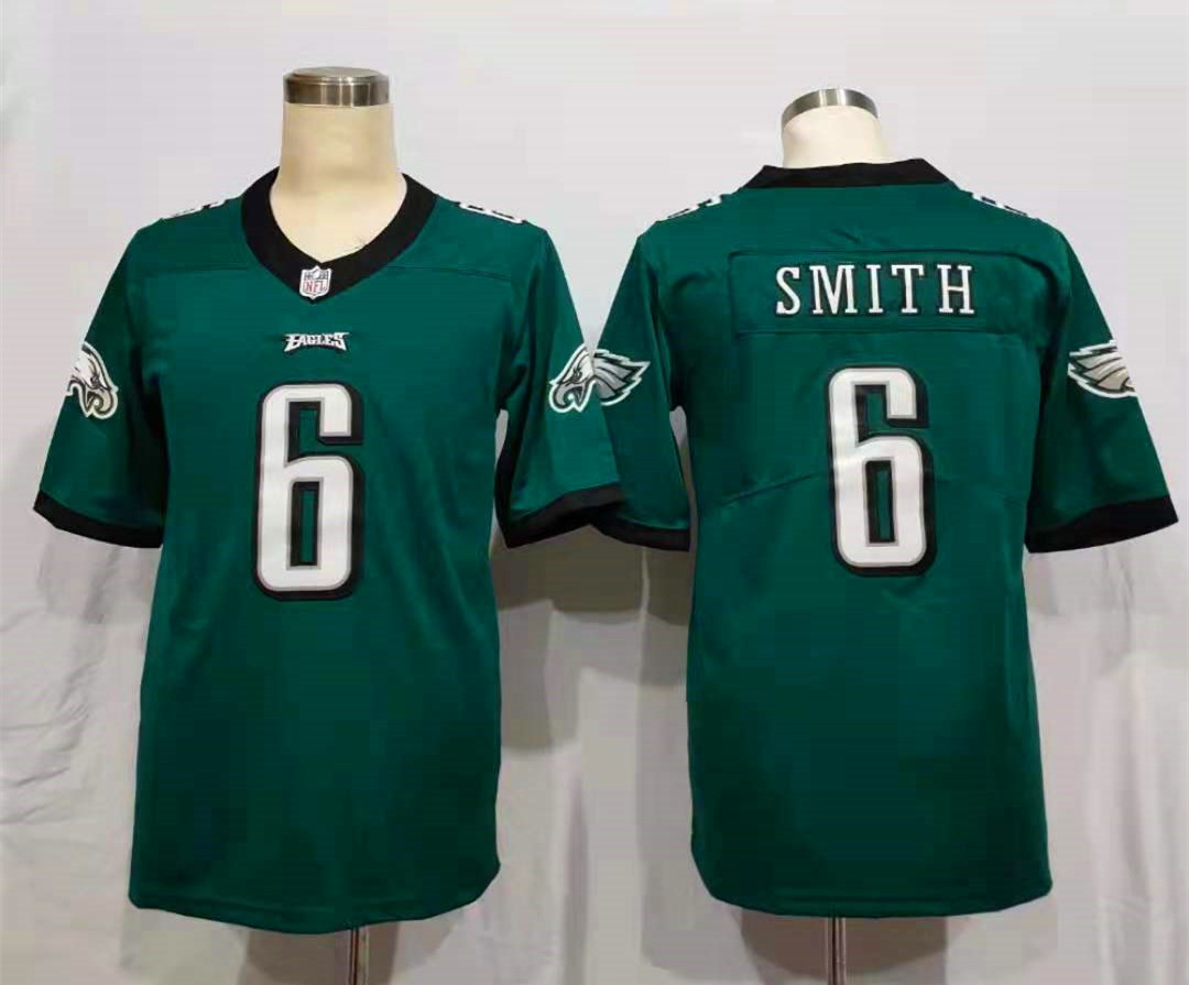 Men's Philadelphia Eagles DeVonta Smith #6 Midnight Green Jersey